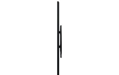 Vægmonteret TV-beslag fra Samsung VG-ARAB43WMTXC i sort metal, set fra siden, lodret forlænget form med to drejelige arme