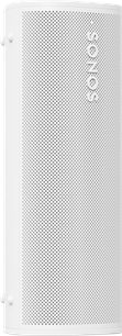Cassa Bluetooth Sonos Roam 2 bianca, vista frontale, griglia perforata bianca, logo verticale, angoli arrotondati