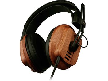 Навушники Fostex T60RP з відкритою акустикою, дерев'яними чашками, чорними амбушюрами, м'яким чорним оголов'ям та підключеним кабелем