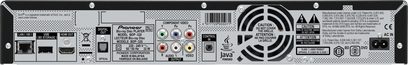 Pannello posteriore di un lettore Blu-ray Pioneer BDP-320 con connettori HDMI, component, audio, Ethernet, USB e alimentazione