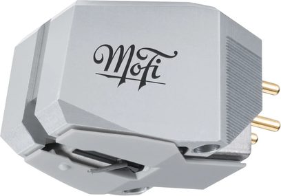 Hi-fi-vinüülplaadimängija nõelapea Mofi Electronics UltraTracker MM tahutud hõbedase viimistlusega ja kullatud pistikutega