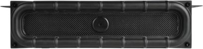 Zabudowany subwoofer Velodyne SCIWDVR, czarny, w poziomym prostokątnym kształcie z drobną maskownicą i żebrowaną ramą