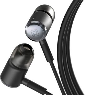 Åben hi-fi hovedtelefon Periodic Audio Magnesium, nærbillede af højre transducer og sort kabel fra siden