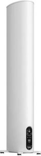 Premium 501 Wireless Gen2 trådløs højttaler, hvid, set forfra, cylindrisk form, kontrolpanel i bunden