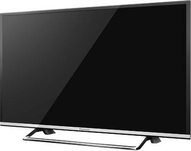 Panasonic TX-32DS500E 32" fladskærms-LED-TV, sort, vist let fra siden forfra