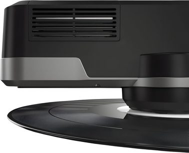 Anti-static treatment for black and silver HumminGuru ORBIT vinyl above a vinyl record