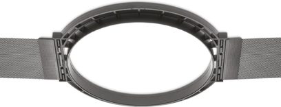 Mat sort plastikmonteringsring med perforeret metalgitter til Bowers & Wilkins PMK C8 indbygningshøjttaler