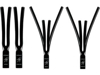 Accessorio per cavo Audioquest Calza rocket 44 SBW nera con 2 estremità biforcate e scritte bianche