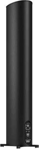 Trådløs tilsluttet højttaler Piega Premium 501 Wireless Gen2 sort, set bagfra, cylindrisk form, kontrolpanel nederst