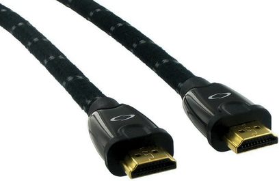 5 meter sort HDMI-kabel Connect Research Original OCR1005, flettet kappe, forgyldte stik