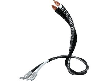 Højttaler-kabel Inakustik Reference LS-104 Micro AIR Fork (2 x 3m) sort flettet med kobber-bananstik i hver ende