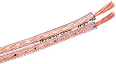 Norstone Classic CL250 vaskkaabel, kaks läbipaistvat paralleelset juhtmejuhet, vaskjooneline väliskest