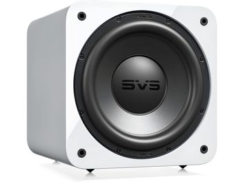 SVS SB-3000 R|Evolution kompakt, fehér, lakkozott mélyláda fekete előlapi hangszóróval