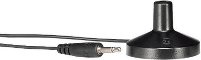 Yamaha RX-A750 Titan Heimkino-Verstärker, silberne Ausführung. Schwarzes Klinkenkabel vorne angeschlossen. Nahaufnahme von vorne