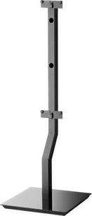 Focal Stand On Wall 300 sort højttaler-stativ, metal, firkantet base, lodret søjle, to monteringspunkter, sort finish