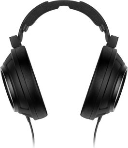 Sennheiser HD820 closed-back headphones, black, transparent ear cups, padded headband, front view