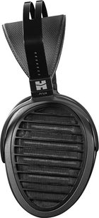 Atviro tipo ausinės „Hifiman Arya Stealth Magnet Version", juodos spalvos, kairės pusės vaizdas, metalinė ausinės grotelė
