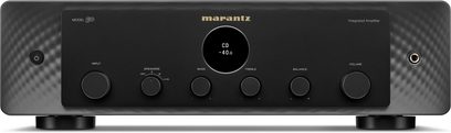 Marantz Model 30 zwarte stereo hifi-versterker, geborsteld aluminium voorkant, knoppen, hoofdtelefoonaansluiting, display