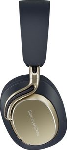 Bowers & Wilkins Px8 S2 hi-fi-hovedtelefoner i midnatsblå med marineblå ørekop og guldfarvet detalje i profil