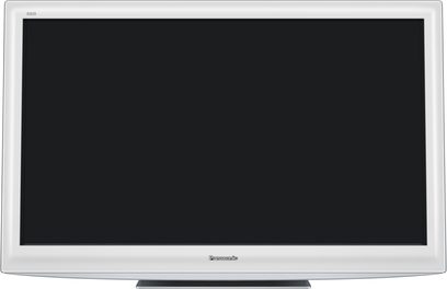 Panasonic TX-L37D28E tv set set forfra, slukket skærm, sølvfarvet ramme