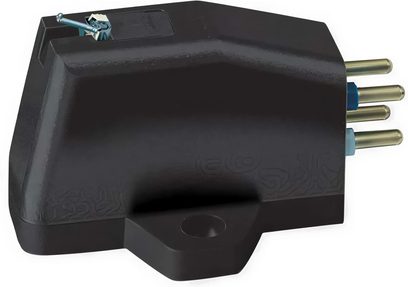 Hi-fi pladespiller Music Hall MMF 9.3SE sort. Tonearm med pickup. Tre justerbare fødder. 3/4 visning bagfra