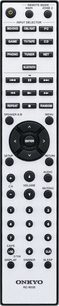Onkyo TX-8270 sort hi-fi stereoforstærker, frontvisning, knapper og stik på frontpanelet, LED-display, justeringsknap