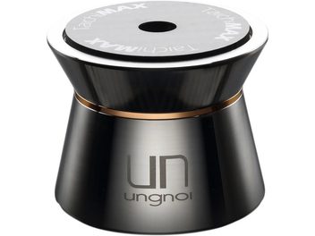 Amortiguador antivibración Ungnoi Taichi MAX negro, forma cónica, parte superior plateada perforada y anillo cobrizo