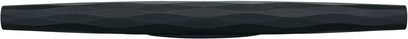 Bowers & Wilkins Formation Bar sort soundbar, set forfra, aflang rektangulær form, akustisk gitter på forsiden