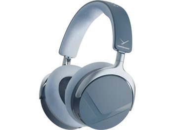 Trådløse Beyerdynamic Aventho Y blå hodetelefoner med polstret hodebøyle og rundt-øret-øreklokker
