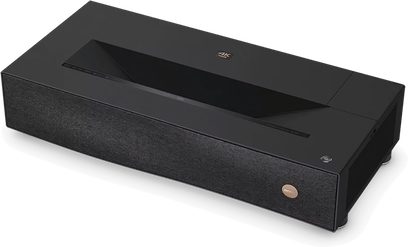 4K UHD Benq V5000i laserprojektør i mat sort, ultra short throw, indbyggede højttalere