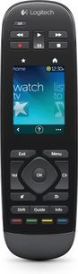 Sort Logitech Harmony Touch universal fjernbetjening, berøringsskærm, baggrundsbelyste knapper, ergonomisk