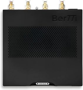 Zesilovač Chord BerTTi černý, přední panel s logem, 4 zlaté vakuové lampy, černá perforovaná mřížka