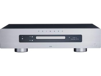 Primare CD35 high-fidelity CD player, silver, brushed aluminum front panel and central black display