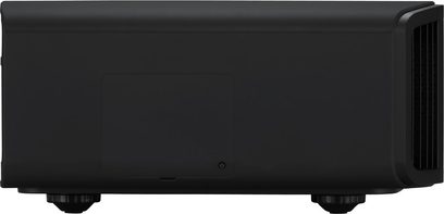 JVC DLA-NP5 sort videoprojektor, set forfra, rektangulær form, mat sort farve, centreret linse