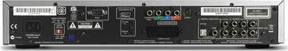 Arcam DIVA-DV137 4K Blu-ray-afspiller, bagside, lyd/video-tilslutninger, HDMI-, USB- og Ethernet-porte, RCA-stik