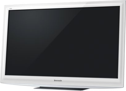 37" Panasonic TX-L37D28E fladskærms-LCD-TV, hvid ramme, set forfra