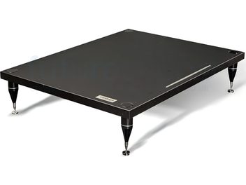 Βάση hi-fi Essenza by Bassocontinuo Quark Power Amp Stand μαύρη ορθογώνια σε τέσσερα κωνικά μεταλλικά πόδια