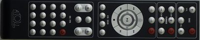 Atoll Electronique PR200 Signature silver stereo preamplifier, front view, rotary knobs and rectangular buttons