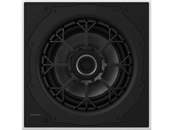 Einbausubwoofer Bowers & Wilkins ISW-8 schwarz, Kunststoff und Metall, Gewebe-Membran, Frontansicht