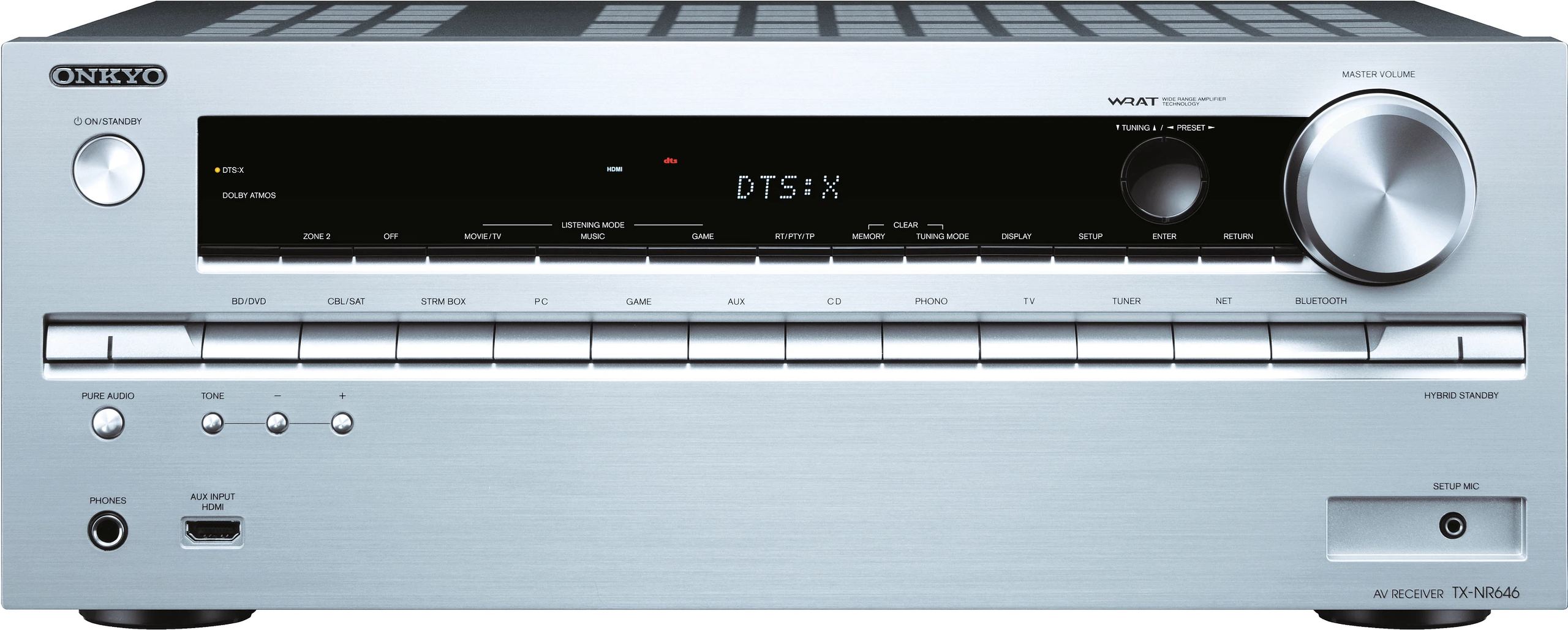Onkyo TX-NR646 silver - Home Theater Receiver - HomeCineSolutions