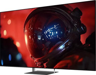 Televisor Sony BRAVIA 9 II K65XR9 negro de pantalla plana, vista frontal, imagen de astronauta sobre fondo rojo oscuro