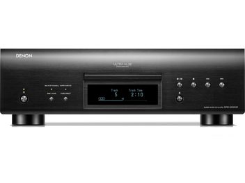 Odtwarzacz CD hi-fi DCD-3000NE czarny z prostokątnym, poziomym panelem przednim, centralnym podświetlanym ekranem, okrągłymi przyciskami
