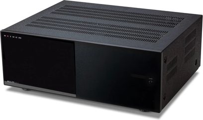 Anthem MCA 225 GEN 2 sort effektforstærker, frontvisning, sort front, to knapper, LED-display