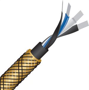 Аудіокабель аналоговий RCA Wireworld Gold Eclipse 10 1 м, зовнішня оплітка золотиста, внутрішні провідники чорний, синій, білий