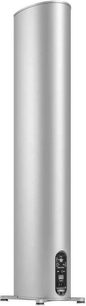 Premium 701 Wireless Gen2 trådløs højttaler sølv, set bagfra, cylindrisk form, kontrolpanel i bunden