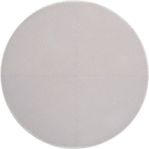 Boxă de plafon încastrabilă ArtSound HPRO525 rotundă, vedere frontală, grilaj metalic alb cu perforații fine