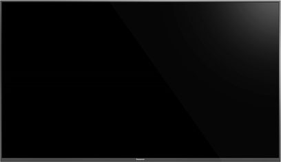 Panasonic TX-65FX700 fladskærms-tv slukket, sort skærm, set forfra