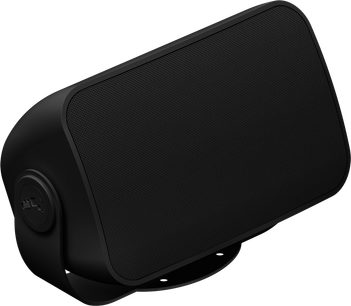 Reproduktor Sonos Outdoor By Sonance černý, pohled zepředu, obdélníkový tvar se zaoblenými hranami, černá mřížka na přední straně