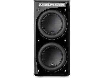 Субуфер JL Audio Fathom F212 v2, черен лак, два разположени един над друг говорителя за ниски честоти, горен контролен панел