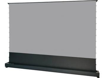 Οθόνη υπερ-κοντινής εστίασης Future Screen EP5-R120H, όψη από μπροστά, γκρι επιφάνεια, μαύρο κάτω περίγραμμα, ορθογώνια βάση